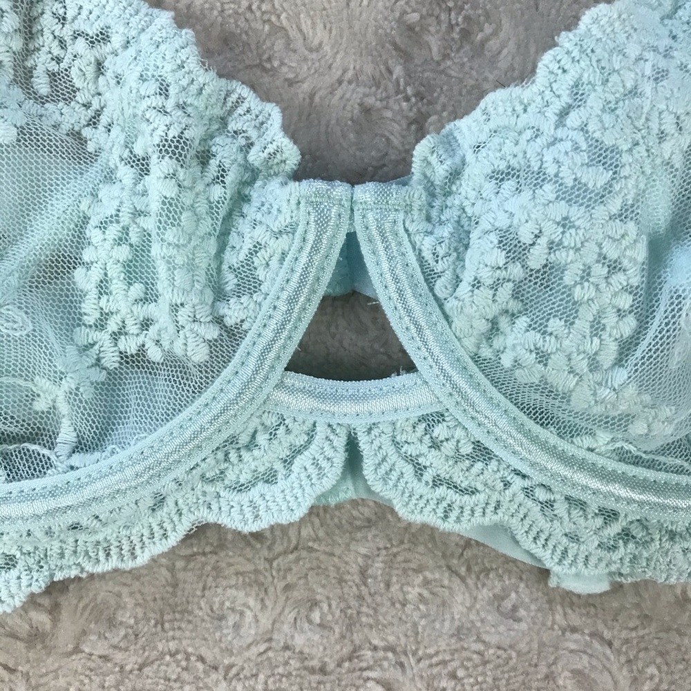 Free People Daydreamer Lace Bra Ice Fog Blue - Picture 3 of 7